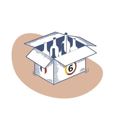 Wijnpakket | Ontdek Frankrijk - 6 x Mix