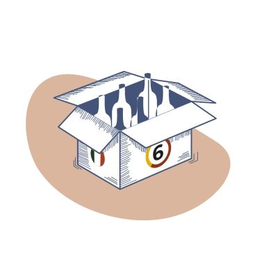 Wijnpakket | Ontdek Italië - 6 x Mix